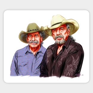 The Bellamy Brothers - An illustration by Paul Cemmick Sticker